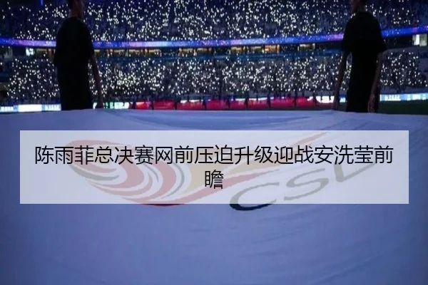 陈雨菲总决赛网前压迫升级迎战安洗莹前瞻